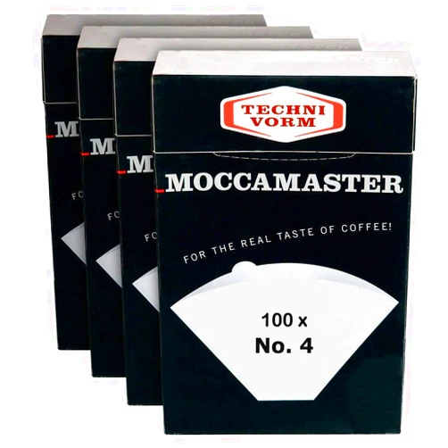 Technivorm Moccamaster 85022 Moccamaster #4 Paper Filters, White (4)