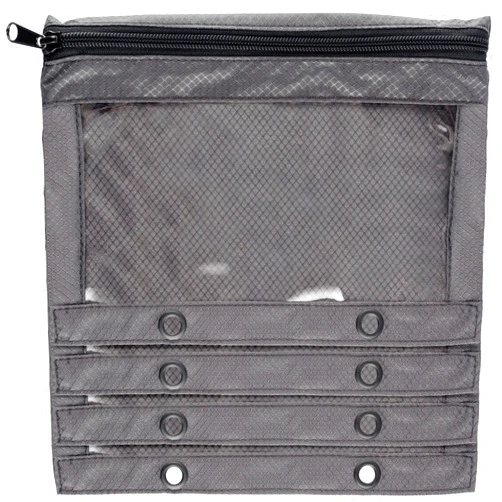 Reaction Tackle Deluxe Bait Binder - Salt Water Resistant Fishing Tackle Binder with 4 Single Pocket Sleeves and 2 Double Pocket Sleeves, Heavy Duty Soft Plastic Bait Storage Lines, Hooks, Sinkers