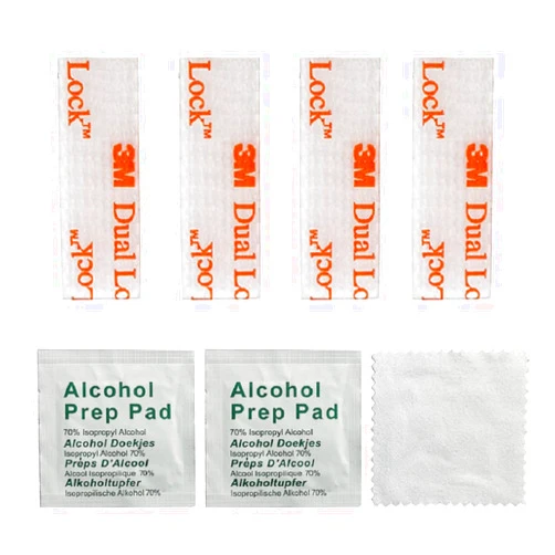 QDiShi EZ Pass/IPass/IZoom Toll Tag Fastlane Mounting Kit - 4 Pcs (2 Sets) Reclosable Fastener Peel and Stick Adhesive Dual Lock Tape Strips