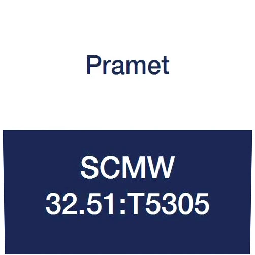 Pramet SCMW 32.51:T5305 Carbide Cast Iron (K10) Indexable Turning Insert, Positive, Fine Finishing-Semi Roughing, 0.016