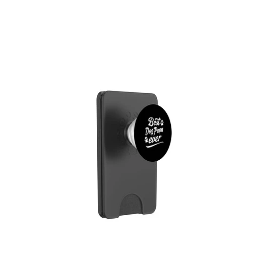 Dog Paws Canine Mom Puppy Adopt Rescue Adoption Father Best Dog Papa Ever Fun Fur Animal Loves Family Play PopSockets PopWallet for MagSafe