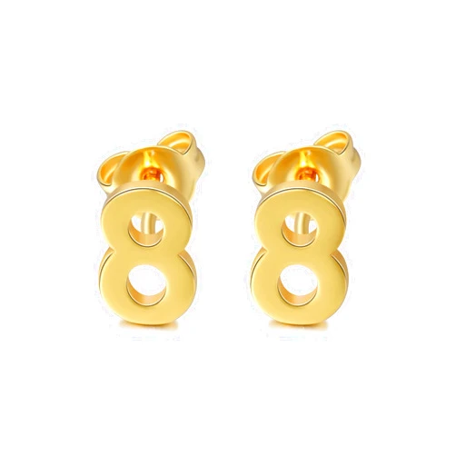 FARUZO Number Earrings - Stud Earring Sets For Women, Girls - Custom Sports Earrings - Name Earrings Personalized