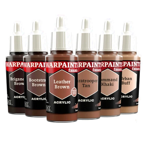The Army Painter, Warpaints Fanatic Flexible Triad: Browns, 6 x 18 ml acrylic paints - Miniature quality hobby paint for Dungeons and Dragons (DnD) & Warhammer Miniatures