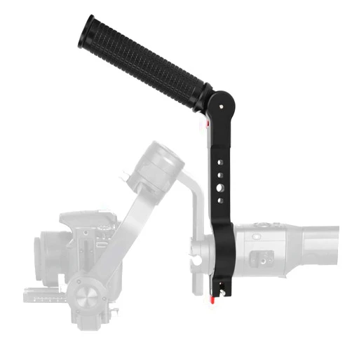 Focket Gimbal Hand Grip for Ronin S, Crane 2 Handheld Gimbal Stabilizer, 1/4in 3/8in Adjustable Handgrip Lanyard Sling Extension Bracket, Monitor Flash Mount Handle Extender (Ronin S Version)