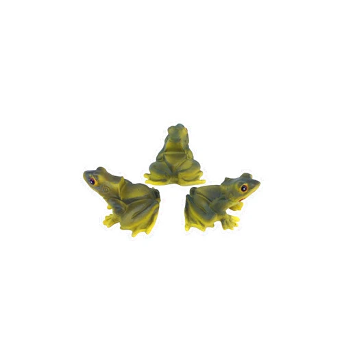 Goodman and Wife Set of 3 Poly Resin Frog Shaped Pot Feet or Planter Risers (Medium Size Frog Shape Each Measures 2.5 inches Long 1.75 inches Tall)