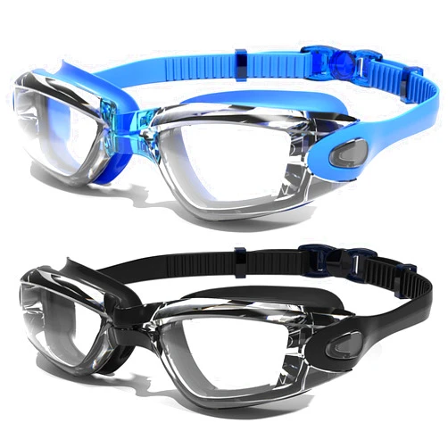 Braylin Swim Goggles, 2-Pack Swimming Goggles, Anti Fog, No Leaking For Adult Women Men Youth