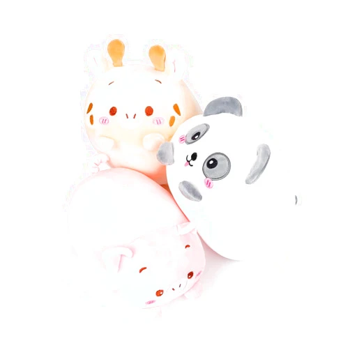 AIXINI 8 inch Plush Toys Set 3pcs Cute Panda/Deer/Pig Plush Stuffed Animals Packs, Super Soft Cartoon Hugging Toy Gifts for Bedding Kawaii Pillow