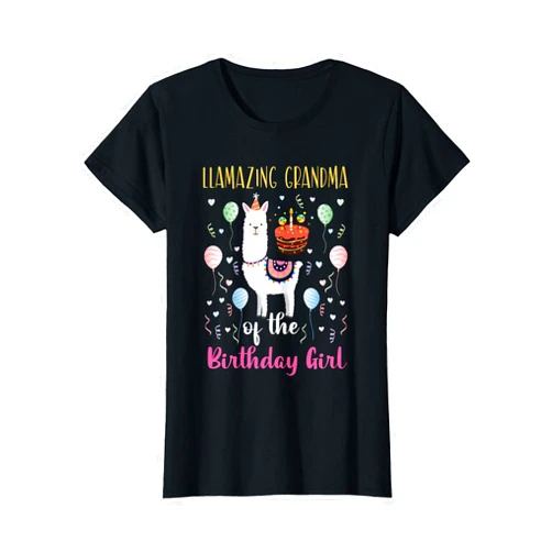 Bnz Party Supplies Kits Hemd Männer Frauen Kinder Womens Lamasing Grandma Birthday Child Llama Decoration T-Shirt