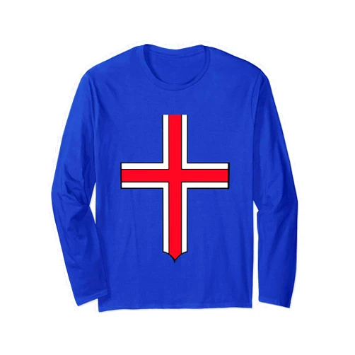 Islenska Pride Tees Iceland Coat Of Arms Shirt Proud Icelandic Flag Gift Long Sleeve T-Shirt