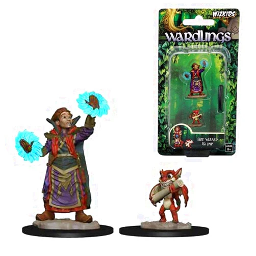 WizKids Wardlings RPG Figures: Boy Wizard & Imp