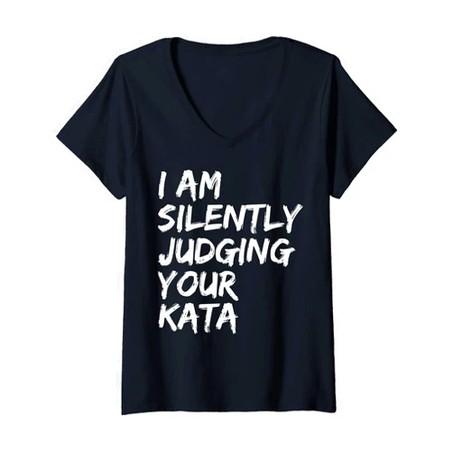 Karate Kata Shotokan Kyokushin Goju Wado Shito Ryu Womens Karate Kata Shotokan Kyokushin Goju Wado Shito Ryu Nanbudo V-Neck T-Shirt