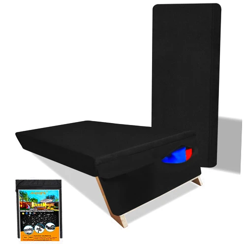 AXPQHL CornHole Cover,600D Oxford cloth dustproof and waterproof cornhole board covers, Fits Regulation Sized cornhole board,black,49*25inch