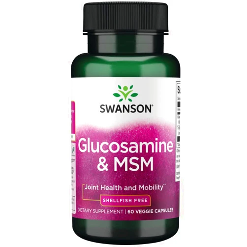 Swanson Vegetarian Glucosamine & Msm 60 Veg Capsules