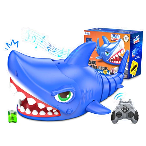 KIDDITOY Remote Control Shark Toy for Kids 3+ - Rechargeable RC Shark Robot with Realistic Biting Action, Interactive Gifts for Boys Ages 3-12, Stocking Stuffers, Birthday Gifts