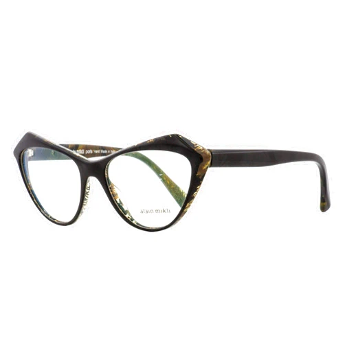 Alain Mikli Butterfly Eyeglasses A03089 Lumette 004 Black/Brown 55mm 3089