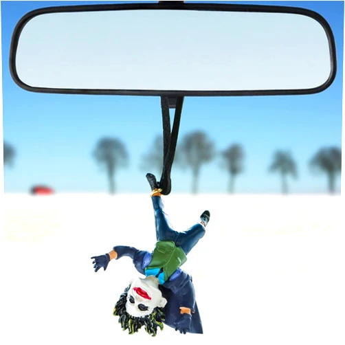 WYJS Clown Car Pendant Interior Rearview Mirrors Charms Hanging Ornament for Car Rear View Mirror, Gardening Hanging