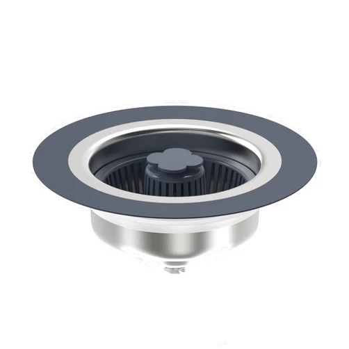 J&L'HISTOIRE Upgraded 3 in 1 Kitchen Sink Drain Strainer & Stopper Kit, 304 Stainless Steel Pop-up Kitchen with Strainer Basket, Fast Drainage Kitchen Sink Plug for US Standard 3-1/2 Inch Drain