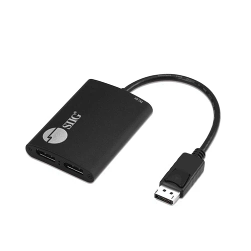SIIG 2-Port DisplayPort 1.2 to 2 DisplayPort MST Hub Video Splitter, Not for HDMI, DisplayPort Daisy Chain Monitor, Not for MacOS, TAA Compliant (CE-DP0H11-S1)