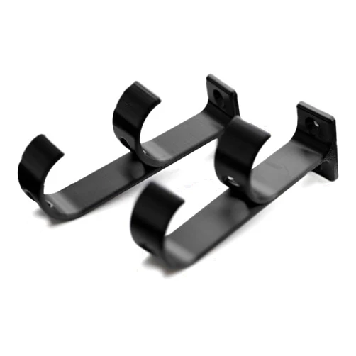 Splash n color Pool Cue Holder for Under Snooker Table 2-Cue Stick Double Holder, Cue Hook Bridge Stick Cue Stick Holder Under the Pool Table, Billiard Stick Organizer Accessory Mount Black, 2-Pack