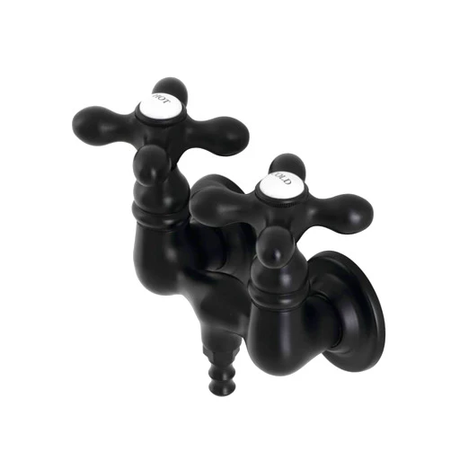 Kingston Brass AE37T0 Aqua Vintage Clawfoot Tub Faucet, Matte Black 6.56 x 3.19 x 4.75