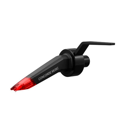 Ortofon Concorde Music Red Phono Cartridge | Tool-Free Installation on S-shaped Tone Arms | Red/Black