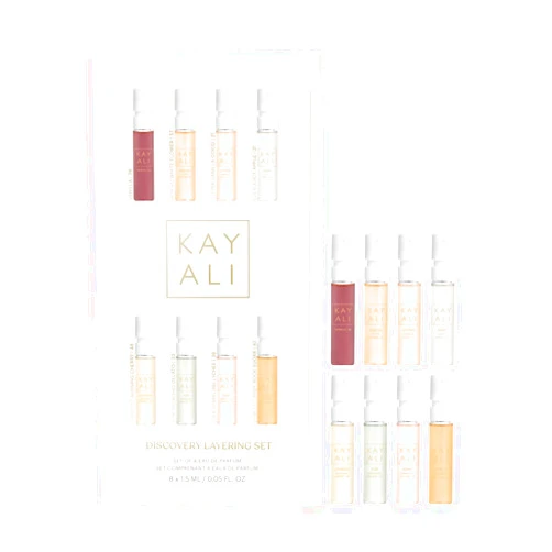 Huda KAYALI Beauty Discovery Perfume Layering Gift Set of 8 Eau De Parfum Samplers (8 x 1.5 mL)