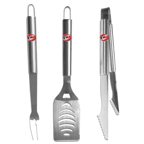 Siskiyou Sports NHL Stainless Steel 3 Piece BBQ Tool Set