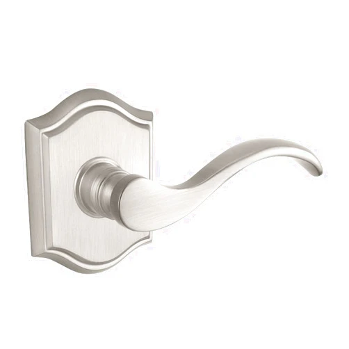 Baldwin PSCURTAR150 Reserve Passage Curve with Traditional Arch Rose in Satin Nickel Finish