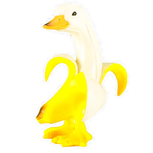 WELLMILLER Banana Duck Statue Garden Statues Cute Duck Resin Art Statues for Home and Outdoor Garden Decoration
