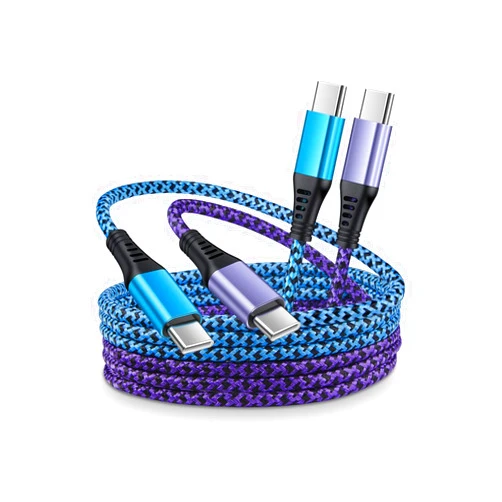 AILKIN 2Pack/60W USB C to C Charging Cable for Samsung S23 S22 Ultra S21 A13, Super Fast Type-C Cord for iPad Pro 12.9/11, iPad Air 10.9, iPhone 15 Pro, Google Pixel 7 Pro 6 Pro 6a USBC Android Braided-6FT