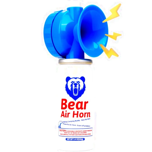 Fingig 1.4oz Bear Horn，Self Defense, 123dB Loud Air Horn, Audible up to 1/2 Mile, Safety Air Horn for Wild Animals, Bear Alarm for Hiking and Outdoor Protection