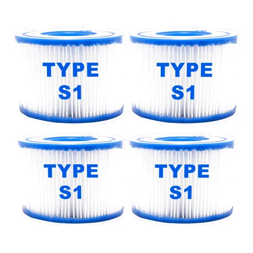 CYXG Hot Tub Filter Type S1 Spa Filters Hot Tub Filters Replacements for All PureSpa Swimming Pool Pump 4.2 x 2.8 Inches 4 Pack