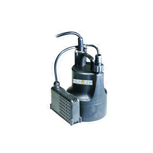 BURCAM 300506S 1/6HP Automatic Submersible Utility Pump, Black/Blue