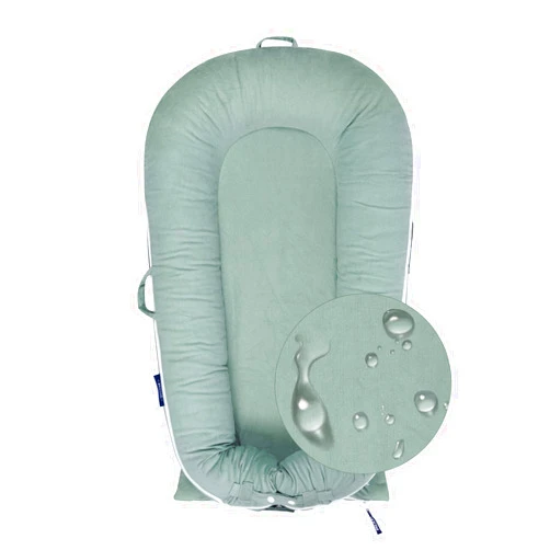 MEXXI Waterproof Corduroy Lounger Cover for Dockatot Deluxe+ Docks | MEXXI Breathable Cotton Baby Lounger Extra Cover | Hypoallergenic Baby Nest Replacement Cover (Cover Only) (Sage Green)