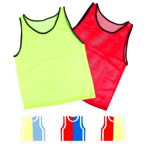 Adorox 12 Pack Adult - Teens Scrimmage Practice Jerseys Team Pinnies Sports Vest Soccer, Football, Basketball, Volleyball (6 Yellow and 6 Red)