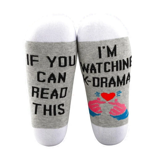 G2TUP k Drama Socks Korean Drama Lover Gifts Korean Finger Love Symbol Socks Korean Drama Gifts k-Drama Mama Socks