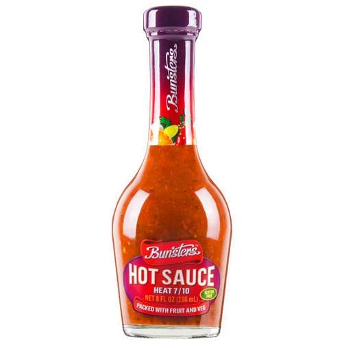 Bunsters 8/10 Heat Hot Sauce - (Australian Hot Sauce packed with Fruit and Veg) (Previously 7/10 Heat)