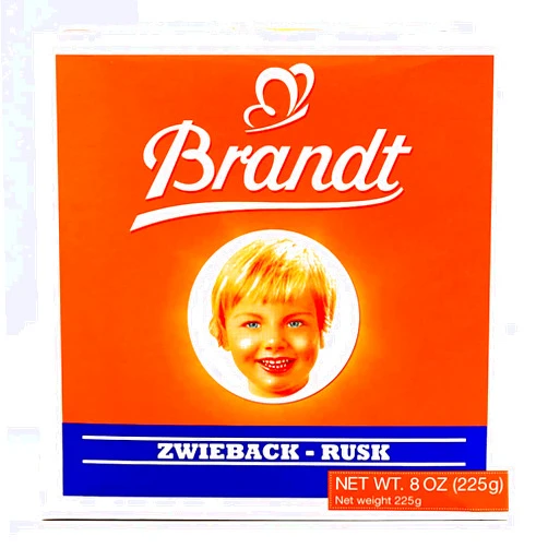 Brandt Zwieback 8 oz each (2 Items Per Order)