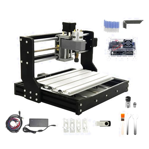 CNCTOPBAOS CNC 3018-PRO Wood Router Kit 3 Axis USB DIY Mini Engraver Milling Engraving Machine Cutter Plastic Acrylic PCB PVC Carving GRBL Control 300x180x45mm