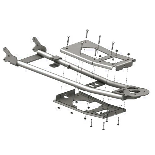 KFI Products ATV Push Tube Stiffener Heavy-Duty Kit for Use with KFI ATV Tubes 105000 105955, Black