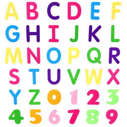 BXI 36 Pcs Alphabets Numbers & Letters Felt Board Story Pieces Set for Toddlers, Preschool & Kindergarten, Precut Felt Figures for Preschool Crafts Activity Early Learning Storytelling