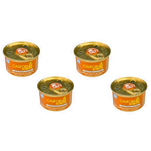 California Scents Air Freshener 4-Pack Car Air Freshener (Capistrano Coconut)