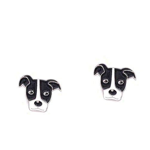 MeiAOBest 2Pcs Dog Brooch Corsage Jewelry Metal Pin Badge Dog ID Tags Christmas Birthday Gift (28-Pit Bull Terrier)