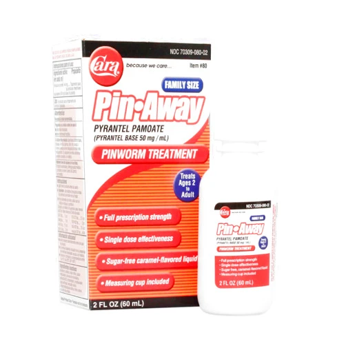 CARA Pin-Away Pinworm Medicine, 2 Fluid Ounce