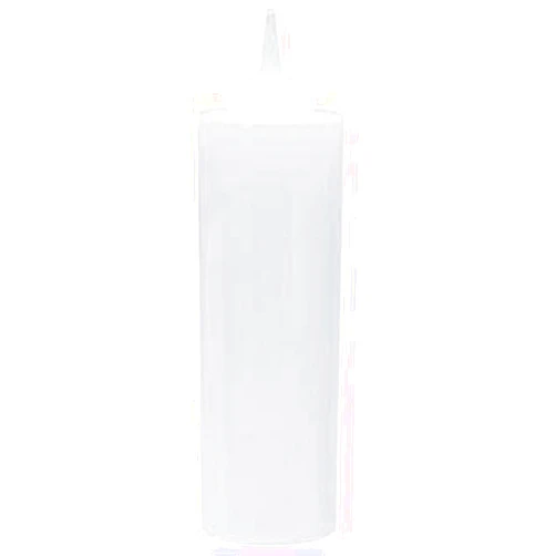 Update International NEW, 24 Oz. (Ounce) Large Clear Squeeze Bottle, Condiment Squeeze Bottle, Open-Tip, Screw-On Spout, Polyethylene Durable Plastic, Diner Style