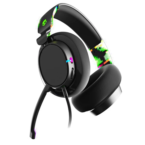Skullcandy SLYR Pro Multi-Platform Wired Gaming Headset, Removable Mic, Lightweight Design, Ultra-Soft Memory Foam Ear Cushions, Mute and Volume Controls, PC, Xbox, PlayStation - Green Digi-Hype