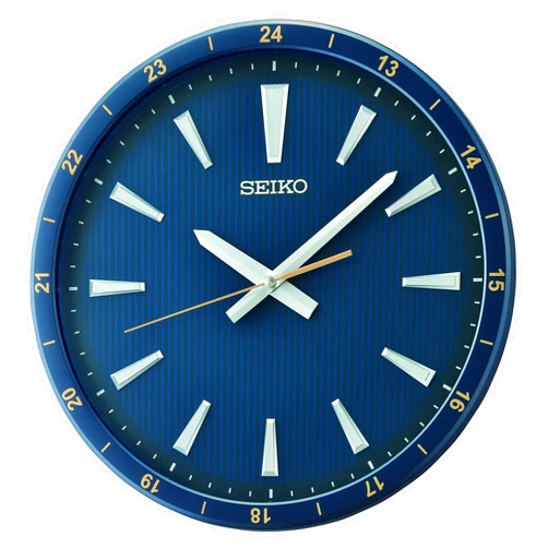 Seiko QXA802LLH Heritage Design Non Ticking Wall Clock, Black, 13.7 Inch