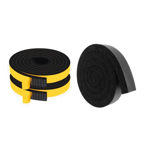 Trisiki HighDensity Weather Stripping and Non-Adhesion Air Conditioner Foam Seal Insulating Strip，Lightproof Anti-Bug (3/4 in x 5/16In,13Ft and 2 in x 1 in，6.5Ft)