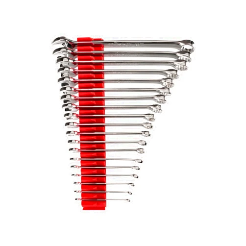 TEKTON Combination Wrench Set with Modular Wrench Organizer, 19-Piece (6-24 mm) | WCB95202