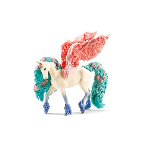 Schleich Bayala Majestic Sparkle Flower Pegasus - Magical Toy Figurine for Kids Ages 5-12, Glittery Detail, Part of BAYALA Theme World for Girls and Boys, Gift for Kids Ages 5+